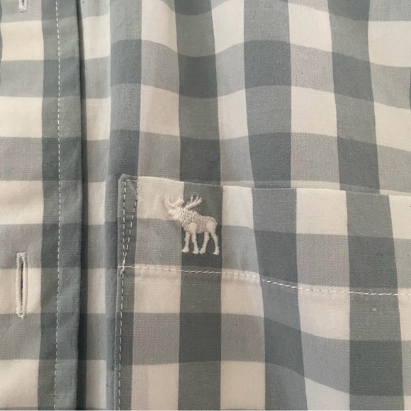 Abercrombie & Fitch Men's Checkered Shirt - Light Gray - Picture 4 of 4